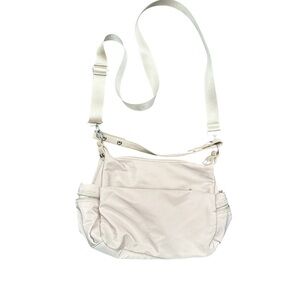 K. Carroll Elegant Cream Crossbody Bag Nylon